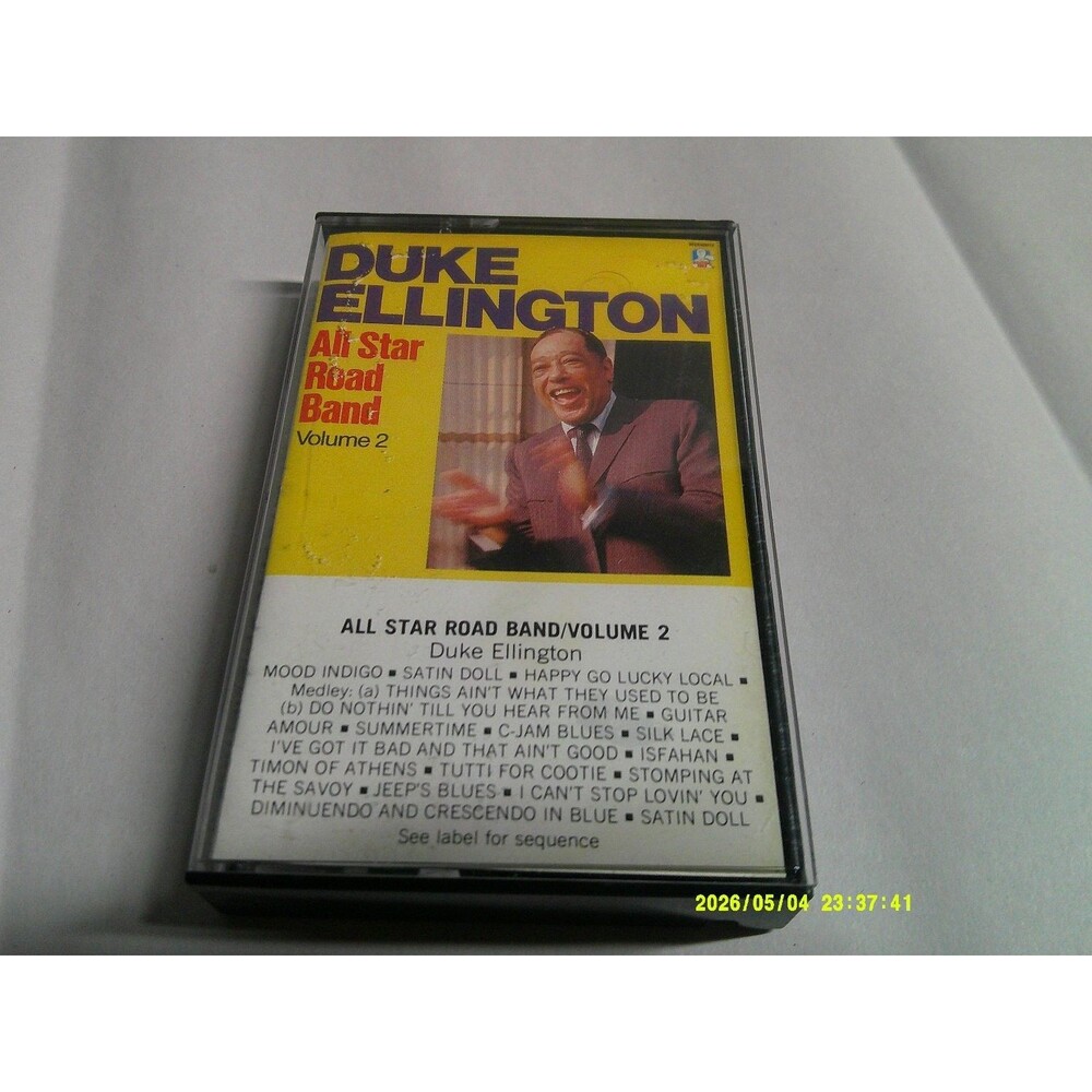 Duke Ellington All Star Road Band Volume 2 Cassette Tape Doctor Jazz 1985 WTX